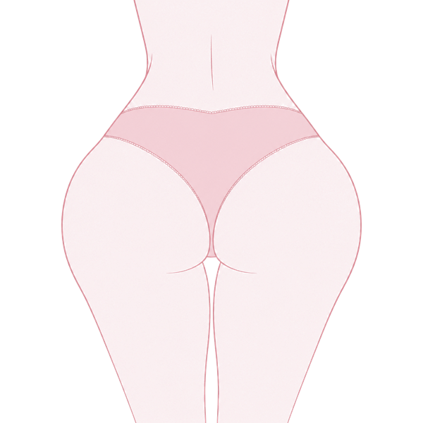 パンパン尻のイラスト