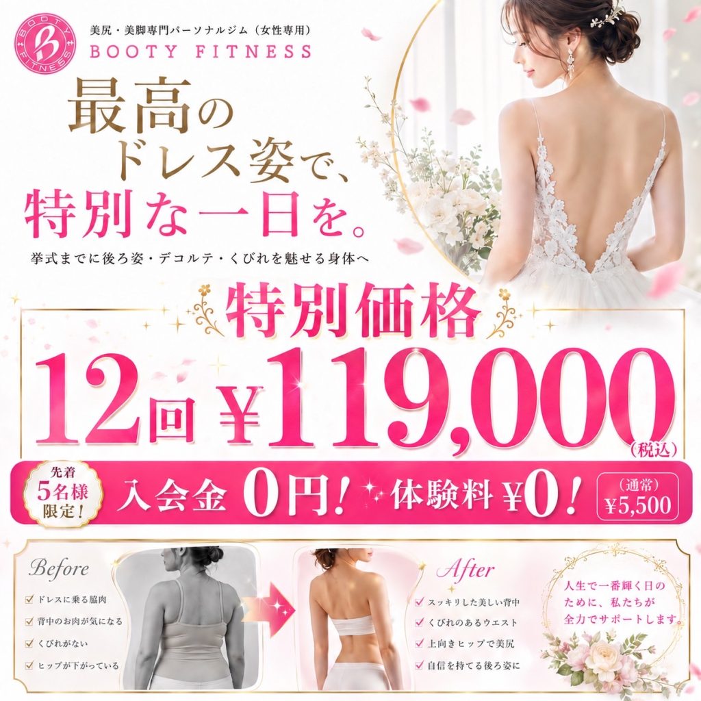 BOOTY FITNESS北堀江のキャンペーン案内